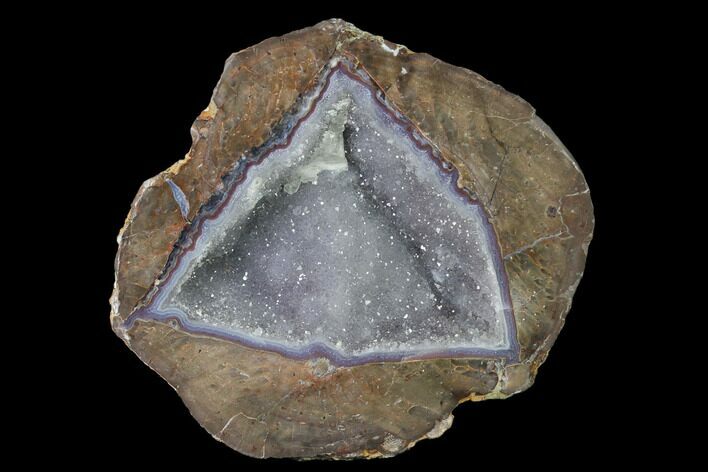 Crystal Filled Dugway Geode (Polished Half) - Utah #141310